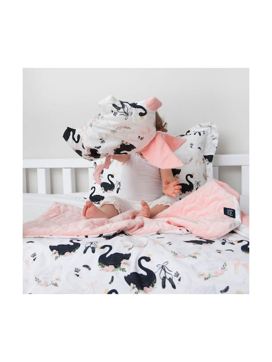 La Millou Βρεφικό Μαξιλάρι Μείωσης Χώρου Sleepy Pig Minky Λευκό 35x66εκ.