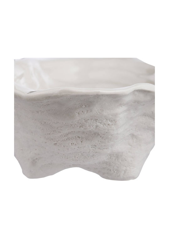 Butlers Bol Decorativ Ceramică Alb 24x16x6cm 1buc