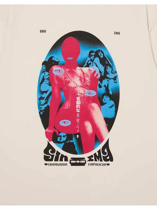 Pinku Eiga T-shirt Λευκό