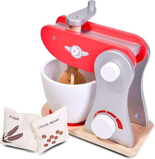 Classic World Retro Mixer aus Holz für Kinder-Haushaltsgeräte 4 Stück