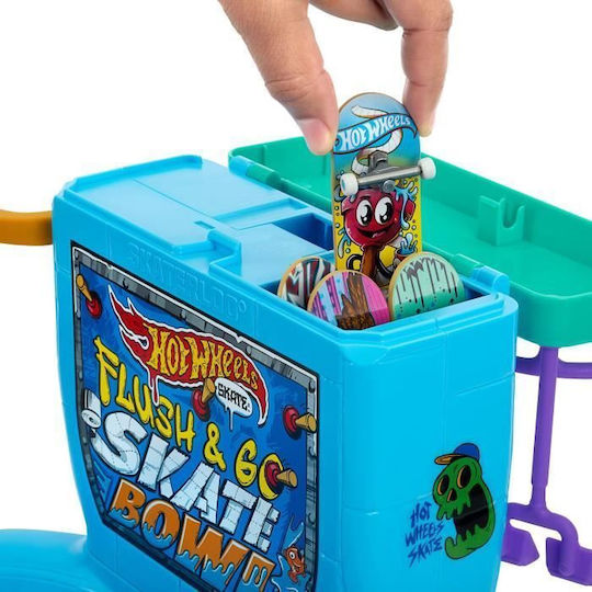 Hot Wheels Skate Flush & Go Skate Bowl 194735232697