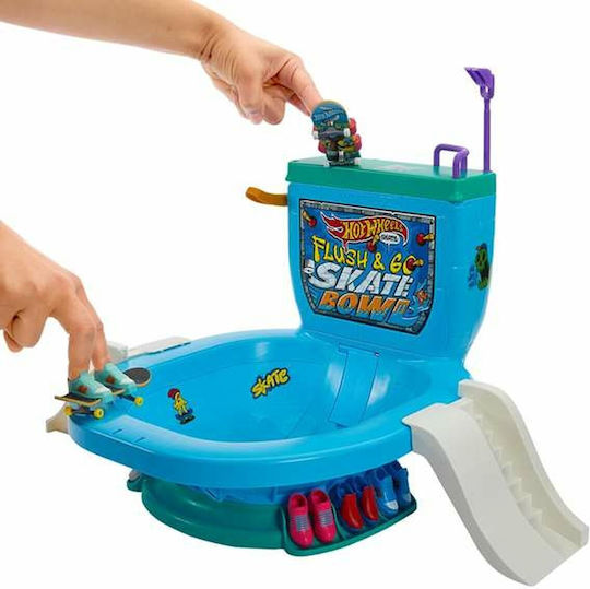 Hot Wheels Skate Flush & Go Skate Bowl 194735232697