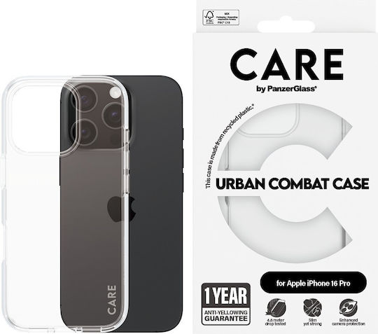 Care By Panzerglass Flagship Case Transparent Urban Combat W Clear Frame Iphone 16 Pro