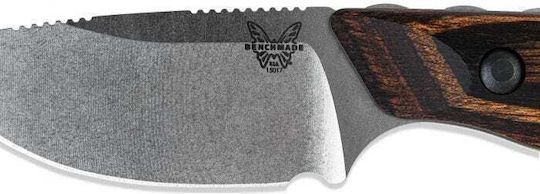 Benchmade Hidden Canyon Hunter Cuțit Maro în Husă Din Piele