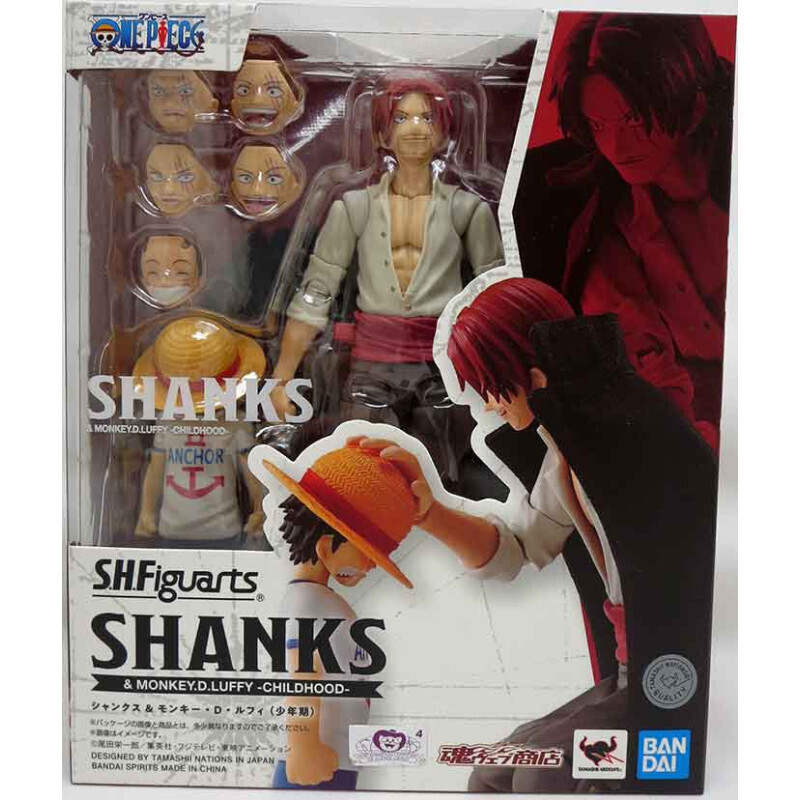 One Piece S.H. Figuarts Shanks & Monkey D. Luffy Copilărie Set de