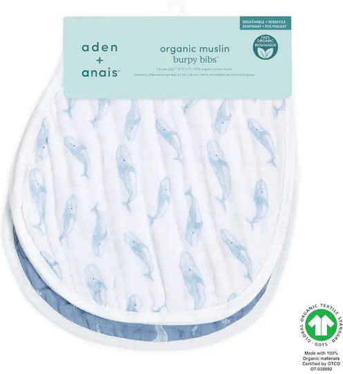 Aden + Anais Σαλιάρα Υφασμάτινη Oceanic 2τμχ