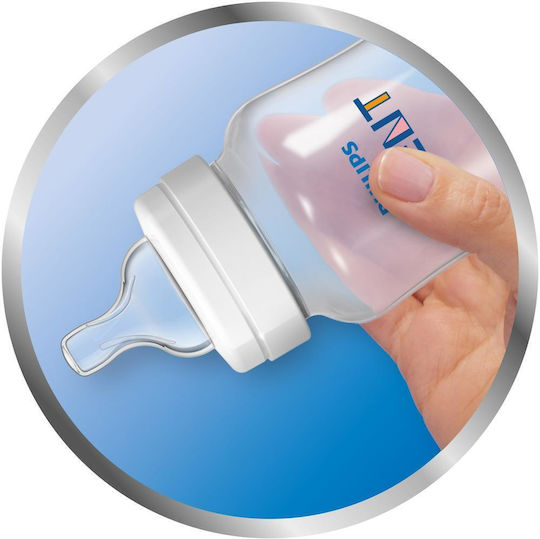 Philips Plastic Baby Bottle Anti-colic with Silicone Teat for 1+ Months 125ml