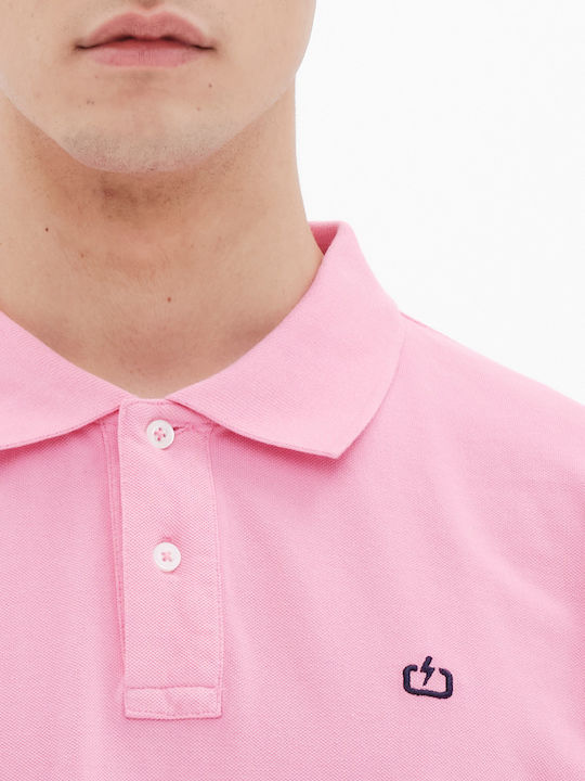 Polo Kurzarmbluse Rosa