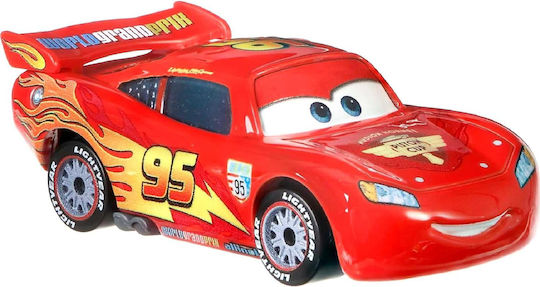 Cars Αυτοκινητάκι Pull Back Lightning Mcqueen With Racing Wheels για 3+ Ετών HWY41