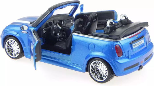 Bburago Mini Cooper S Convertible Blue 1:32 for Ages 3 and Up