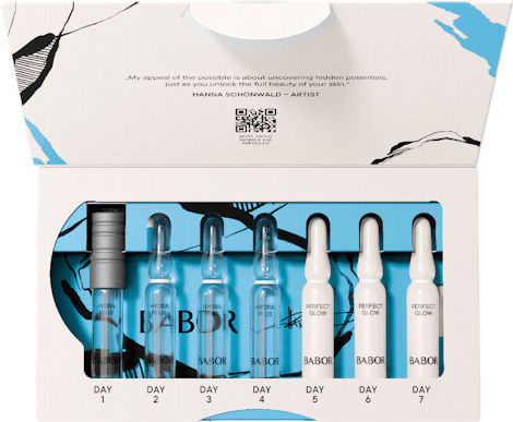 Babor Moisturizing & Anti-Aging Ampoule Serum For Face With Hyaluronic Acid & Panthenol For Brightening 7x2ml