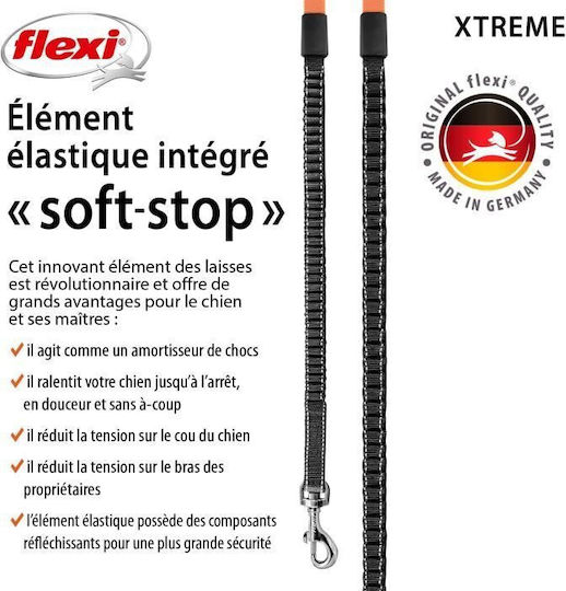 Flexi Λουρί/Οδηγός Σκύλου Ιμάντας Xtreme Xs Tape σε Μαύρο χρώμα 3m