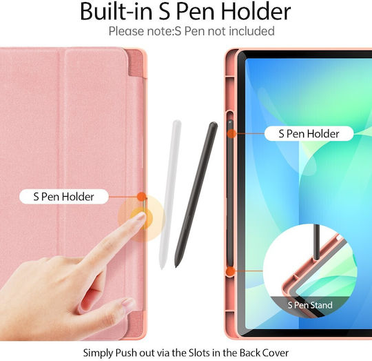 Dux Ducis Domo Series Tri-Fold Flip Cover Pink Samsung Galaxy Tab S10 FE+