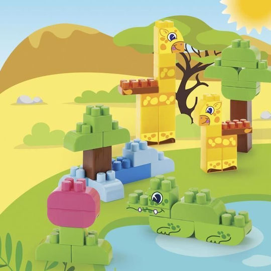 Ecoiffier Jungle Barrel Building Blocks for 1.5+ Years 200 Pieces