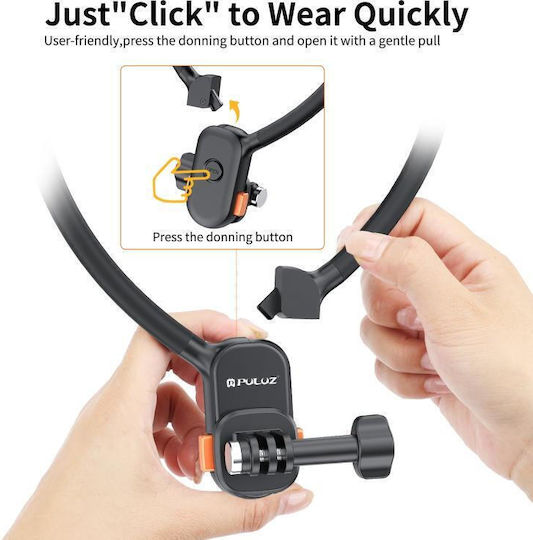 Lazy Neck Magnetic Desk Stand for Mobile in Black color