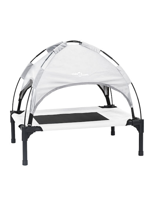 vidaXL Elevated Dog Bed Gray 62x61cm vidaXL Elevated Dog Bed Gray 62x61cm