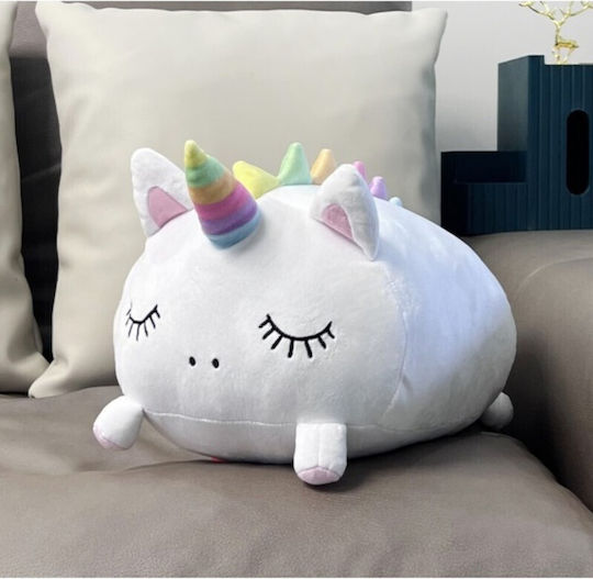 Total Gift Kinder Wurfkissen Unicorn Weiß 33x30cm
