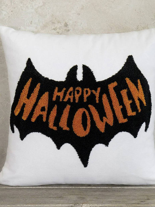 Nima Παιδικό Διακοσμητικό Μαξιλάρι Happy Halloween Λευκό 40x40εκ.