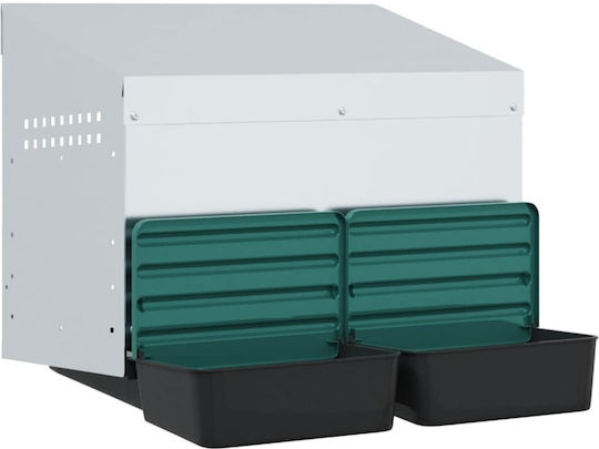 vidaXL Cuib Păsări Plastic Verde