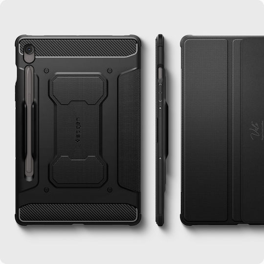Spigen Rugged Armor Pro Флип капак Устойчив Черен (SAMSUNG GALAXY TAB S10 FE 10.9) ACS09380