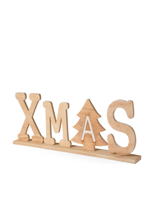 Euronova Wooden Decorative Xmas 44x18x5 cm