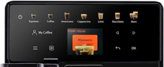 ETA Automatic Espresso Machine 1400W Pressure 19bar for Cappuccino with Grinder Brown ETA918090000