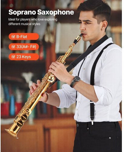 Vevor Soprano Saxophone B Flat Mouthpiece Case Zgsksgyjbdjsst1kc001v0