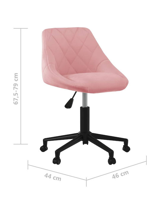 vidaXL vidaXL Office Chair with Adjustable Pink Arms