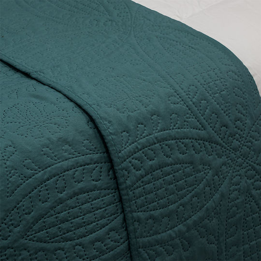 Lino Home Ligero Cuvertură Extra-dublu Microfibra Verde 220x240cm
