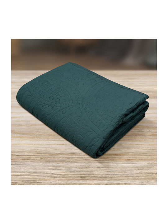 Lino Home Ligero Coverlet Queen Size Microfiber Green 220x240cm