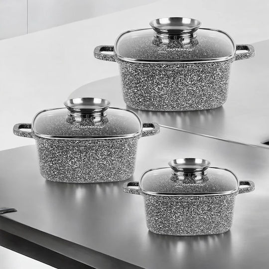 Masterpan Комплект Саксии от Алуминий 6 части