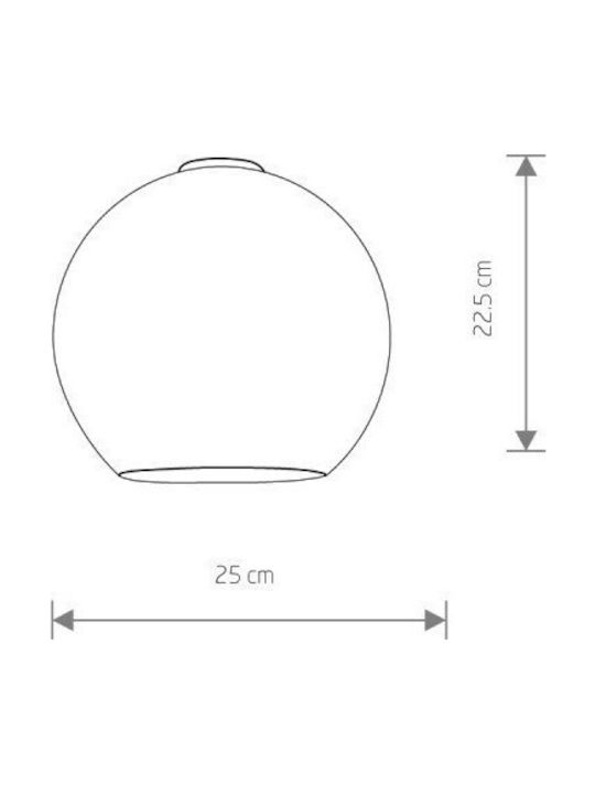 Glass Ceiling Lamp Shade Ip20 Cameleon Polaris Nowodvorski 10200 Gold