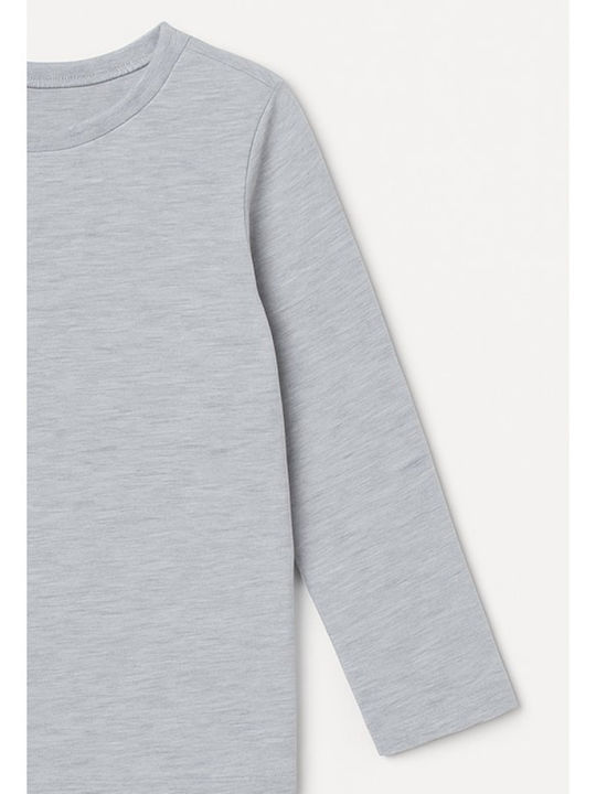 Kinderhemd Langarm Grey