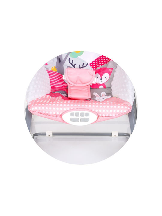Elektrisch Baby Relax Eule mit Musik und Vibration Rosa für Kind bis 9kg