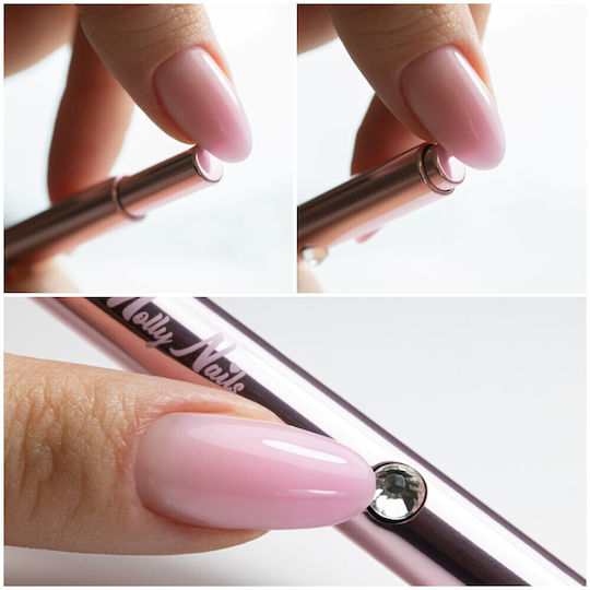 Πινέλο Thin Oval Pro Gel Rose Gold Molly Nails Nr 4