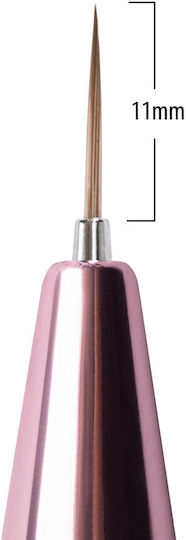 Πινέλο Liner Long Pro Art Rose Gold Molly Nails 11 Mm
