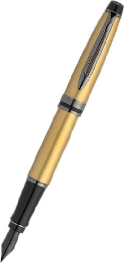 Waterman Expert Metallic Gold Lacquer Fountain Pen Special Edition 3026981192586 Fine Nib