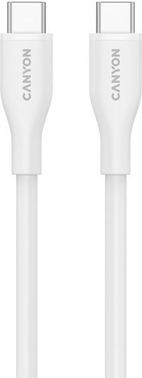 Canyon USB 2.0 Kabel USB-C männlich - USB-C 60W Weiß 1m