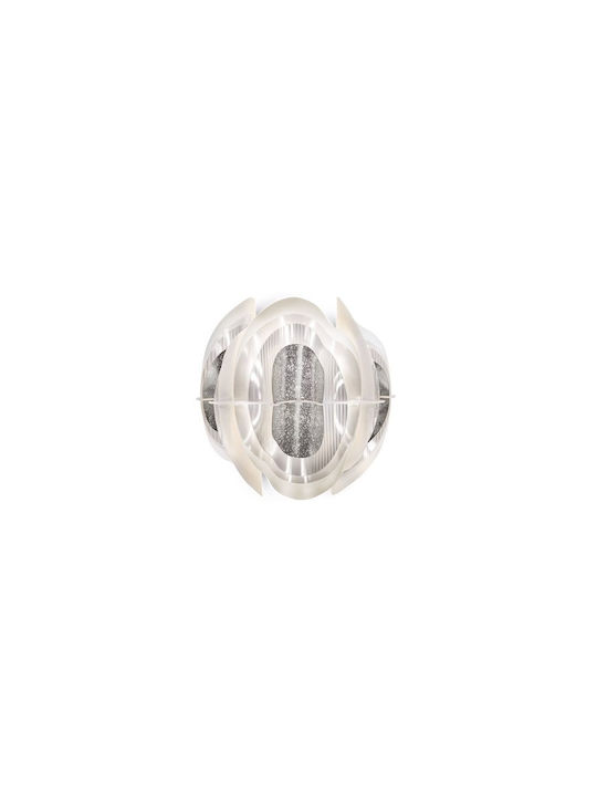 Slamp Leuchte Wand mit Fassung E14 Weiß 33x31x21cm