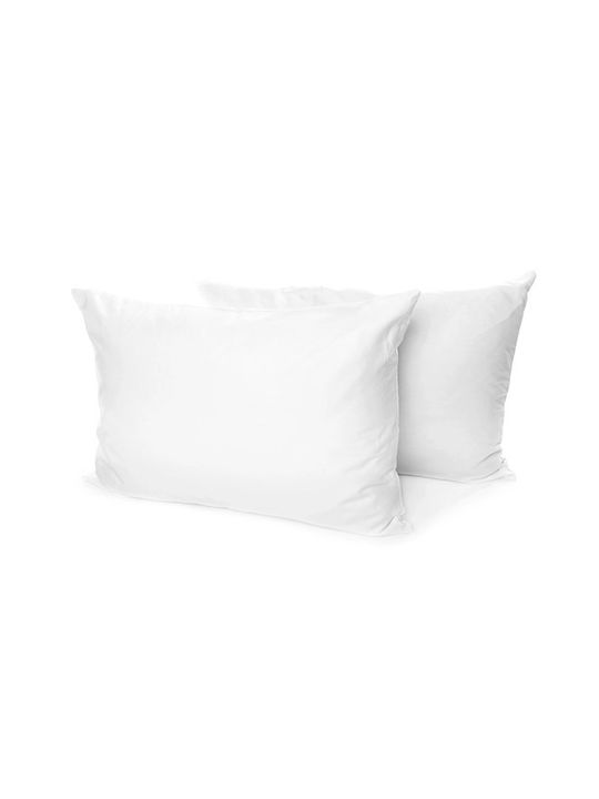 Kotonia Home Decorative Pillow Case from 100% Cotton White 2 pcs 40x40cm