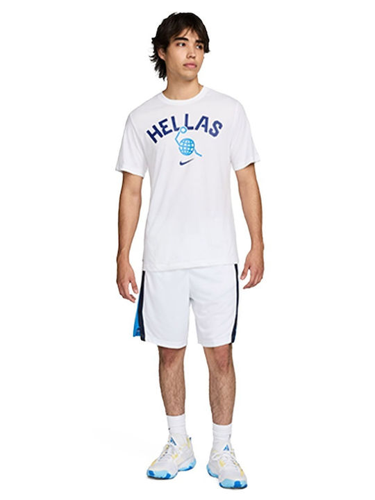 Team Greece Olympics Dri-Fit Athletic T-shirt White