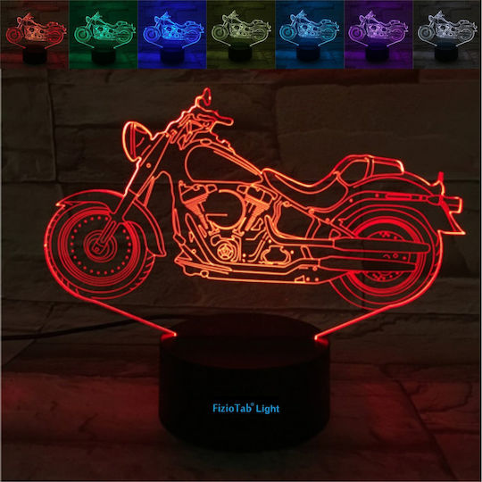 3D LED Night Light Декоративна Лампа 3D илюзия Многоцветен