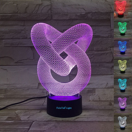 3D LED Night Light Lustră Decorativă Iluzie 3D Multicolor