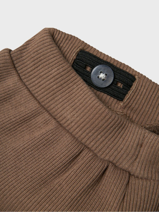 Șort/Salopetă Copii din Material Textil Maro
