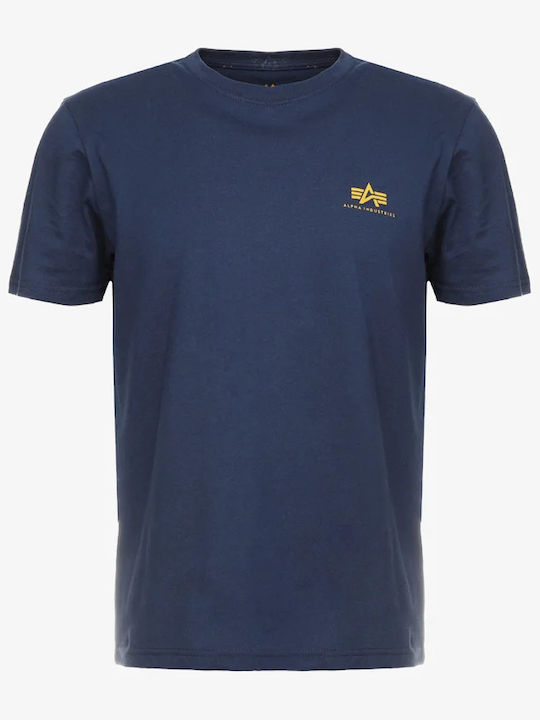 Basic Small Logo T-shirt Navy Μπλε