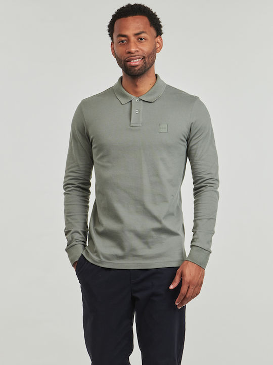 Herrenblusen Langarm Gray