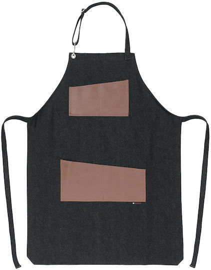 IdealPress Șorț Ospătar / Barista / Barman Corp întreg Negru