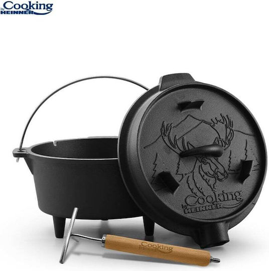 Cast Iron Kettle Head Diameter 31.5 Cm 9 Liters Natural