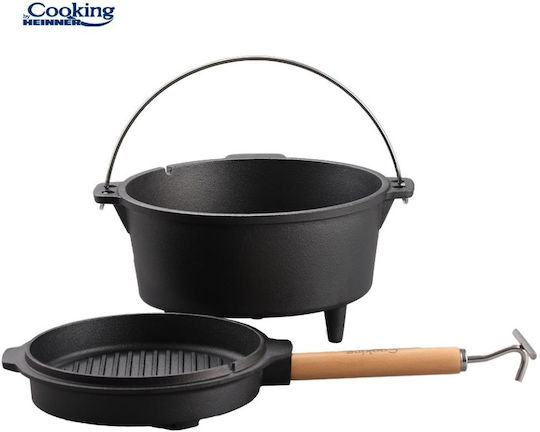 Cast Iron Kettle Head Diameter 31.5 Cm 9 Liters Natural