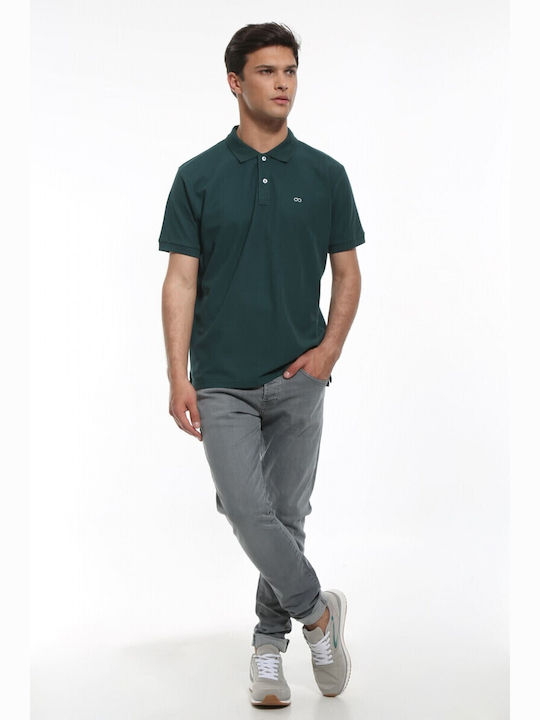 Polo Short Sleeve Blouse Forest Green